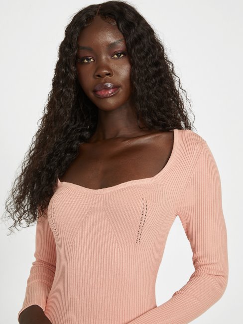 Robe Pull Eco Vous Fera Deviner Rose Pêche