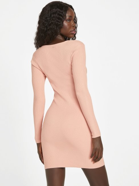 Robe Pull Eco Vous Fera Deviner Rose Pêche