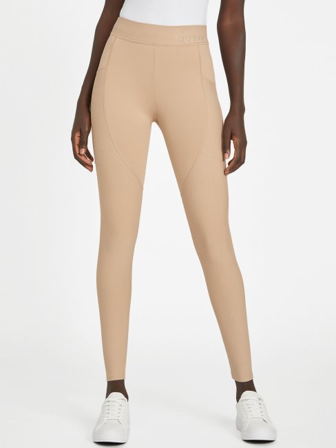 Legging Guess Ikram Actif Velours Taupe