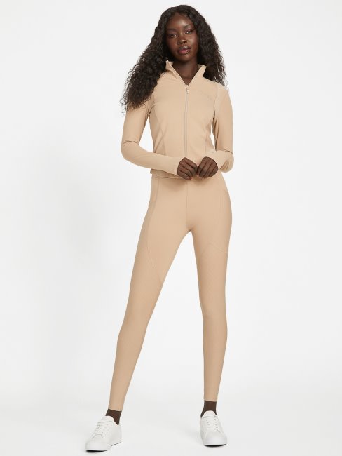 Legging Guess Ikram Actif Velours Taupe