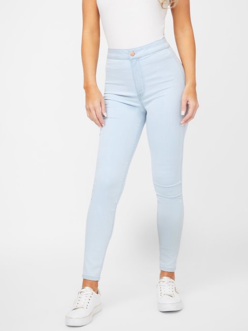 Jean Incurvé à Taille Ultra-haute Guess Nova Délavé Délavé