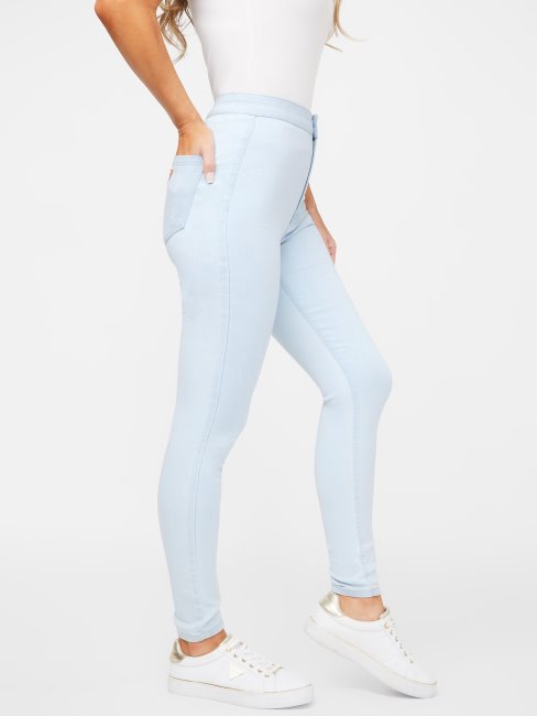 Jean Incurvé à Taille Ultra-haute Guess Nova Délavé Délavé