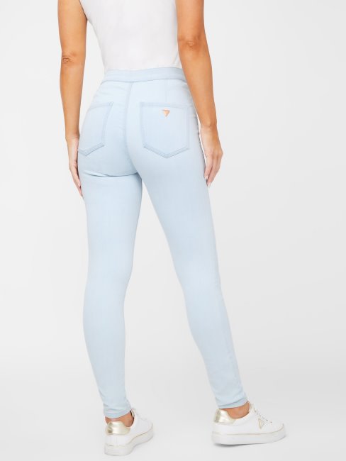 Jean Incurvé à Taille Ultra-haute Guess Nova Délavé Délavé