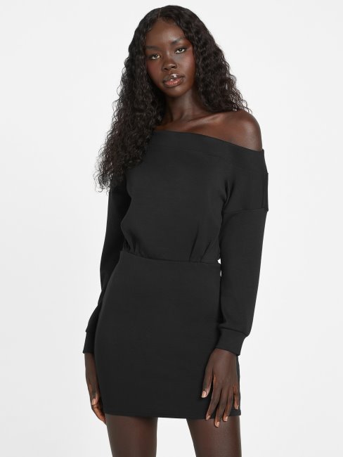 Marti Robe à épaules Dénudées Noir De Jais Guess