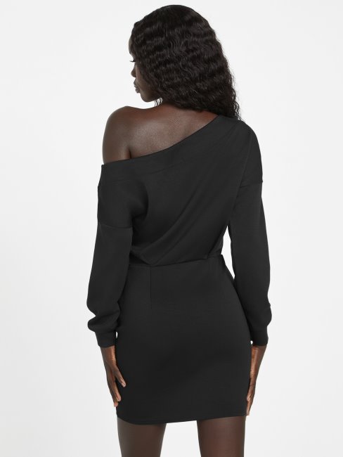 Marti Robe à épaules Dénudées Noir De Jais Guess