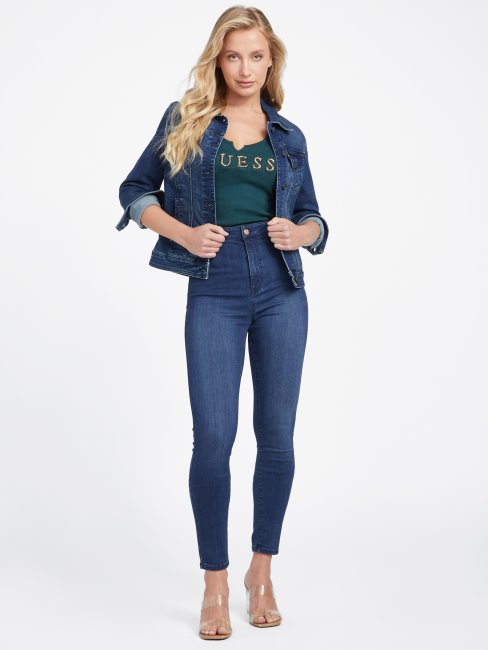Débardeur à Logo Guess Jade Foncé