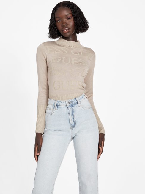 Pull Guess Sendy Lurex Velours Taupe