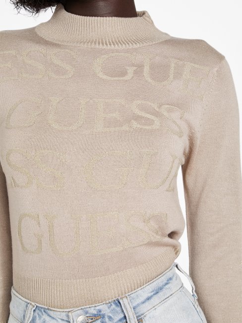 Pull Guess Sendy Lurex Velours Taupe