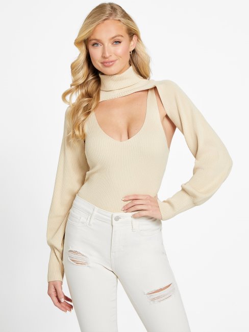 Ensemble Chandail Boléro éco Effie Huître Perlée Guess