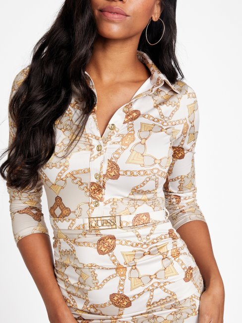 Eco Coco Mini Peignoir Guess Cool Hiver Imprimé Chaîne