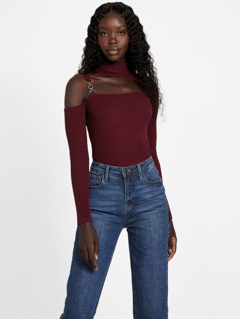 Haut à Découpes Mystique Wine Guess Edena