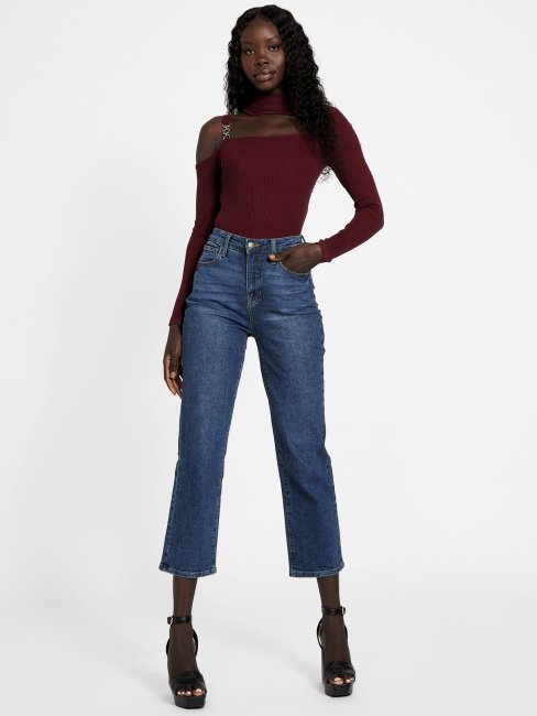 Haut à Découpes Mystique Wine Guess Edena