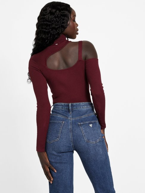 Haut à Découpes Mystique Wine Guess Edena