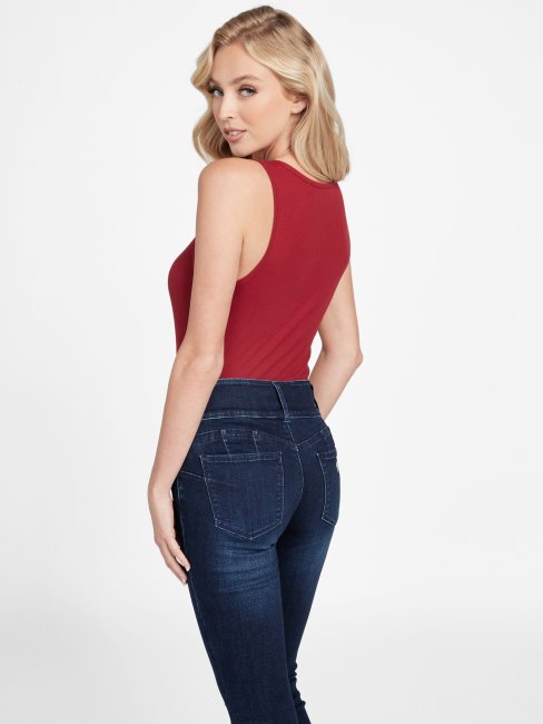 Débardeur Logo Sebas Jus De Betterave Rouge Guess