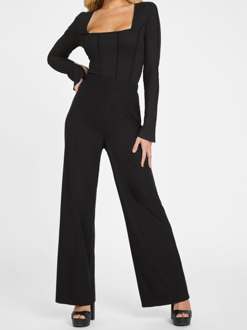 Pantalon Valene Palazzo Jet Black Guess