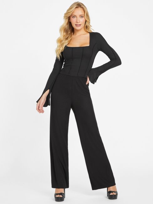 Pantalon Valene Palazzo Jet Black Guess