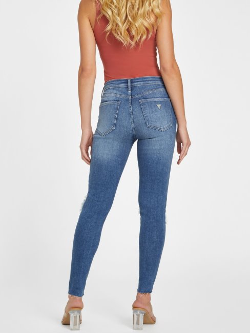 Jean Skinny Taille Mi-haute Destroy Guess Eco Zuley Destroy Moyen