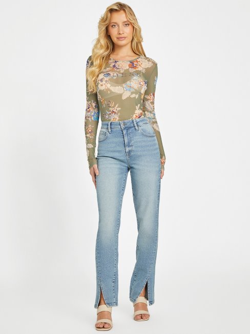 Guess Eco Liane Haut En Maille Infusé Lux Imprimer