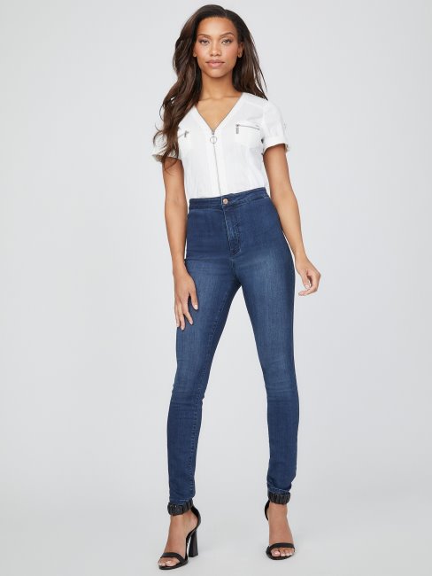 Haut Zippé Guess Raya Blanc Pur