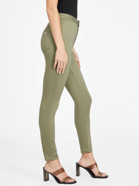 Guess Isle Wash 32'' Eco Nova Pantalon Moulant à Taille Ultra Haute