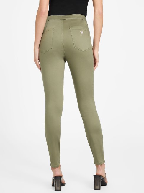Guess Isle Wash 32'' Eco Nova Pantalon Moulant à Taille Ultra Haute