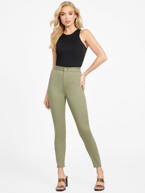 Guess Isle Wash 32'' Eco Nova Pantalon Moulant à Taille Ultra Haute