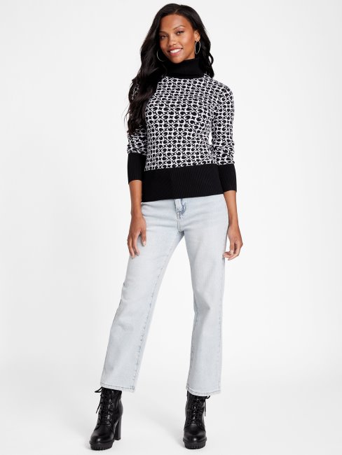 Pull Col Roulé Eco Lohan Multi Guess Noir Jais