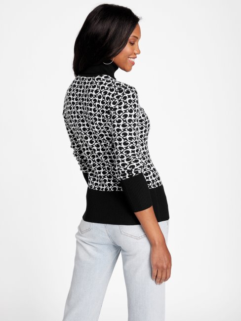 Pull Col Roulé Eco Lohan Multi Guess Noir Jais