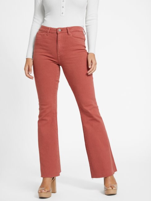 Jean évasé Lyndon Guess Rouge Désert