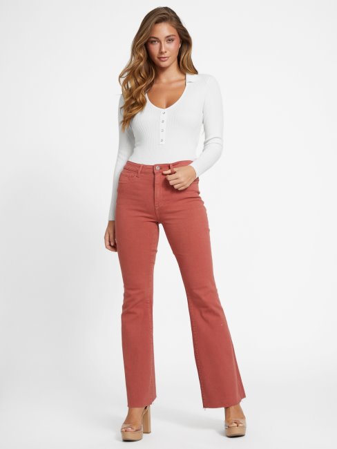 Jean évasé Lyndon Guess Rouge Désert