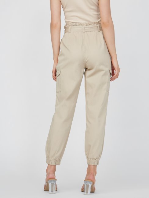 Pantalon En Sergé Padgett Kaki Guess