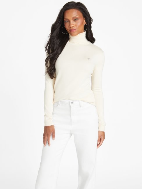 Vanille Blush Guess Tamara Pull à Col Roulé