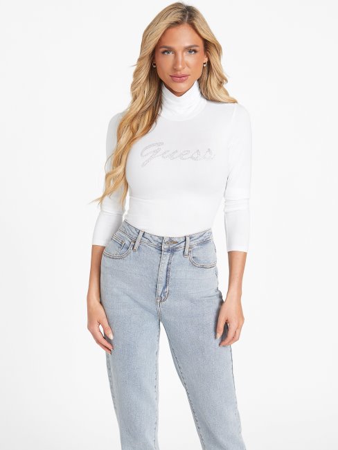 Eco Lorna Top Guess Vrai Blanc