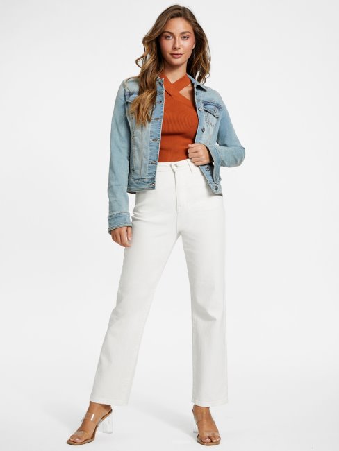 Veste En Jean Alisana Délavé Clair