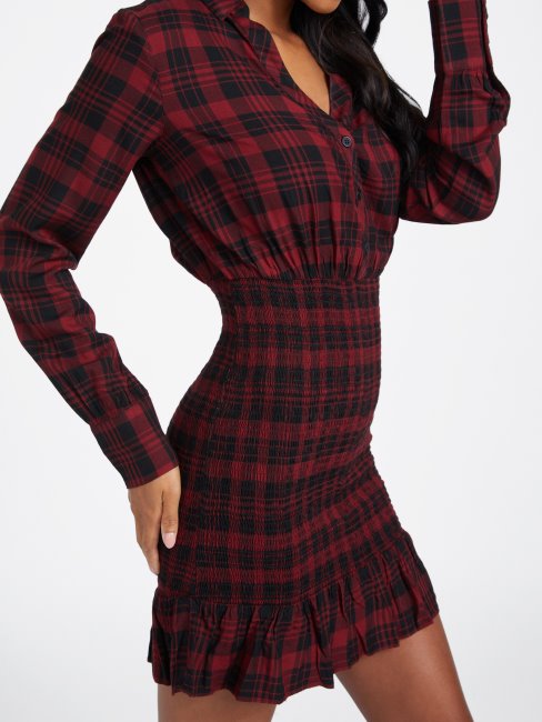Klay Smocked Dress Holiday Bliss Plaid Devinez