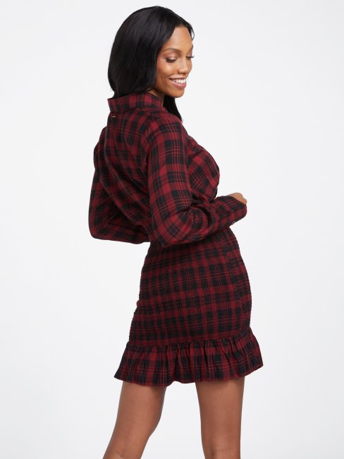 Klay Smocked Dress Holiday Bliss Plaid Devinez