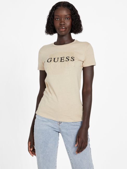 Tee Shirt Guess Eco Dreda Beige Sable