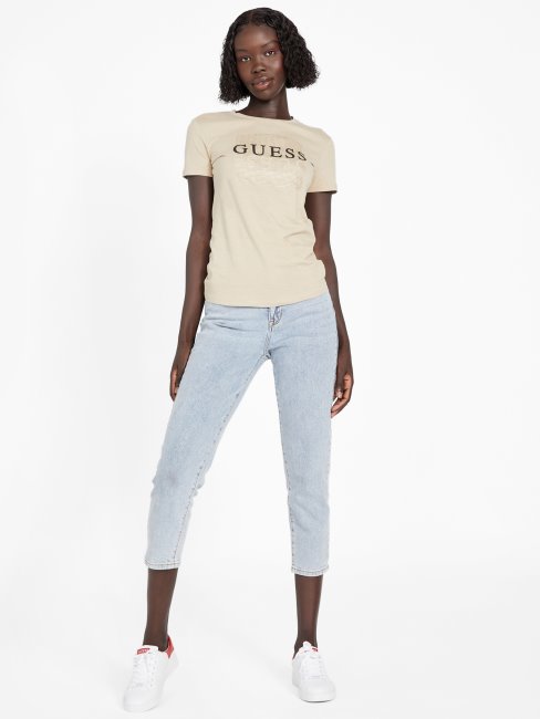Tee Shirt Guess Eco Dreda Beige Sable