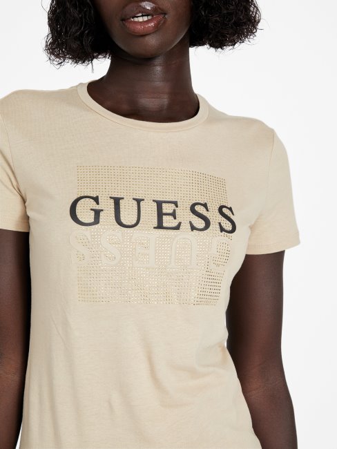 Tee Shirt Guess Eco Dreda Beige Sable