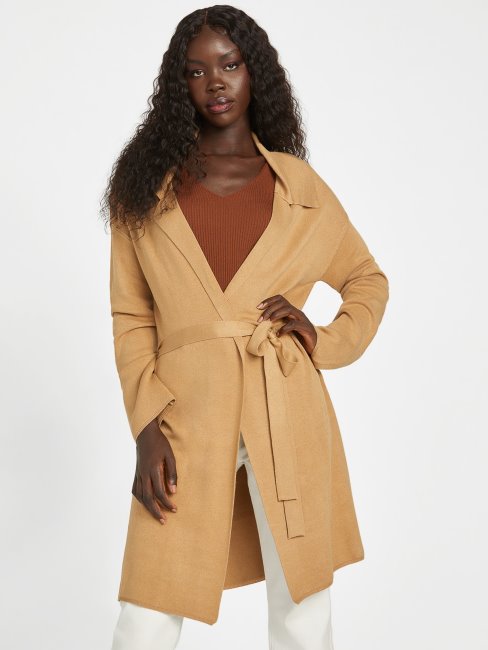 Cardigan Long Guess Dani Taupe Grillé