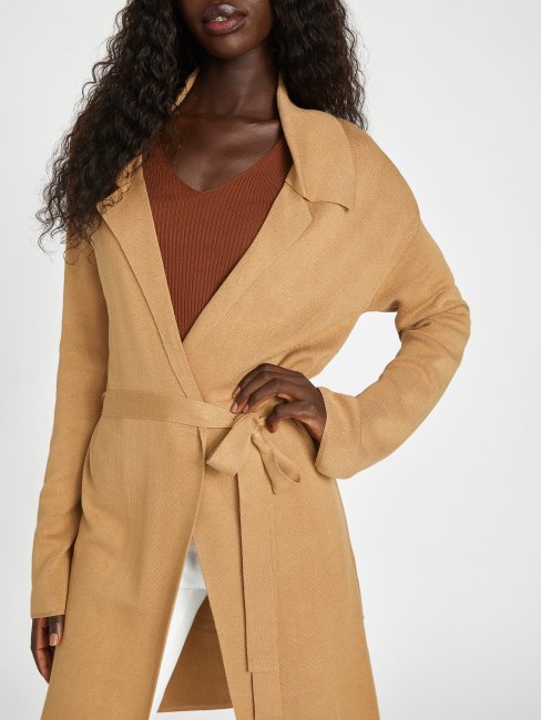 Cardigan Long Guess Dani Taupe Grillé