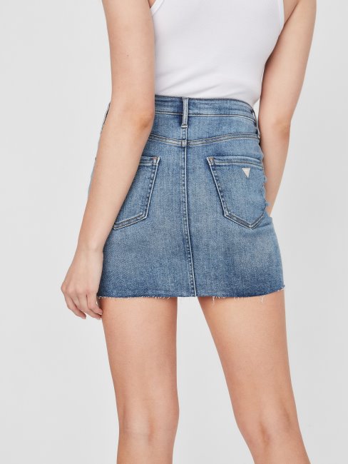 Guess Mini-jupe Eco Olga Délavé Moyen