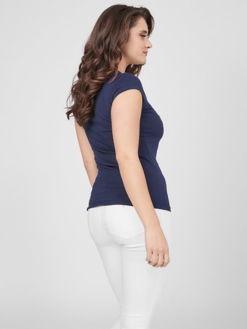 Tee Shirt Holly Crush Bleu Marine Nocturne Devinez