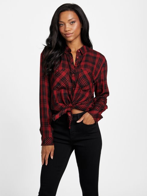 Haut Boutonné à Carreaux Guess Chai Holiday Bliss