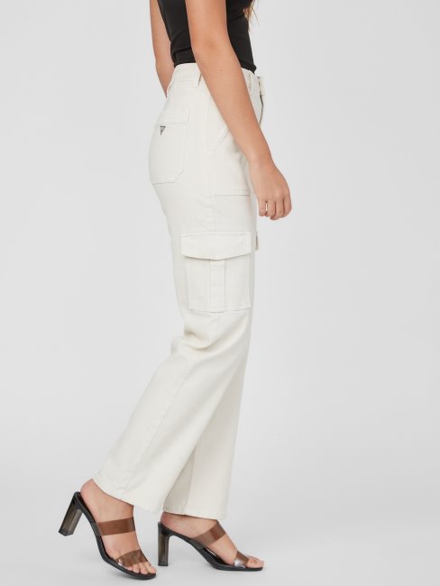 Jean Cargo Taille Haute Hayden Guess Blanc Montagne