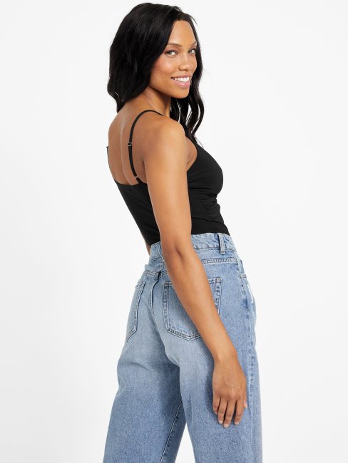 Body Noir De Jais à Fleurs Guess Gil