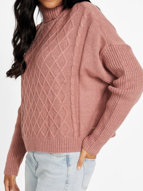 Chandail à Losanges Dally Guess Châtaigne Rôtie