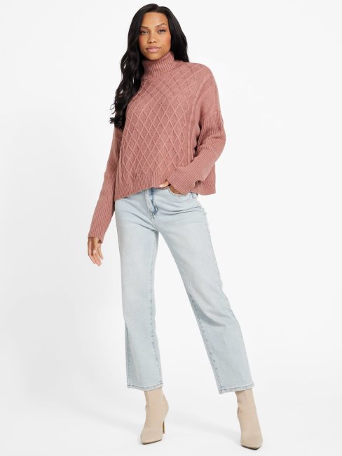 Chandail à Losanges Dally Guess Châtaigne Rôtie