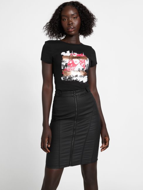 Tee Shirt Guess Amoni Noir Jet