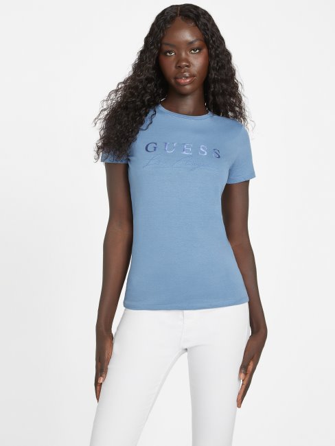 Tee-shirt Rigel Bleu Eco Sallie Logo Guess
